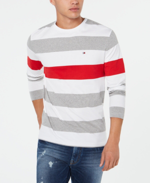 tommy hilfiger long sleeve striped shirt