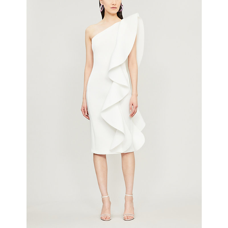 lavish alice white scuba dress