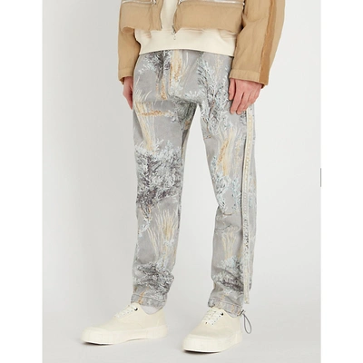 Shop Fear Of God Sixth Collection Jujitsu Regular-fit Printed Denim Trousers In Prairie Ghost Camo