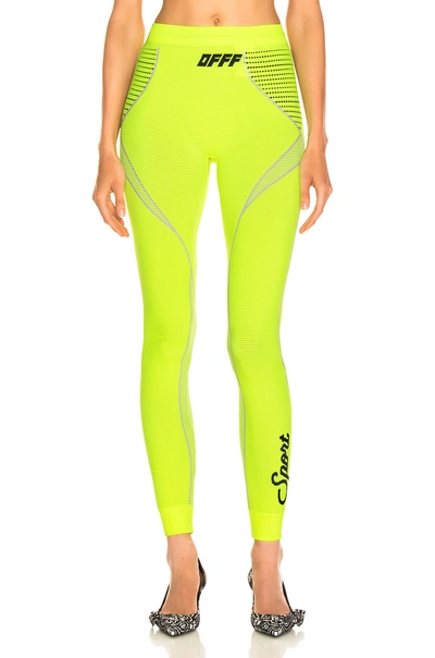 Shop Off-white Off In Fluo Yellow