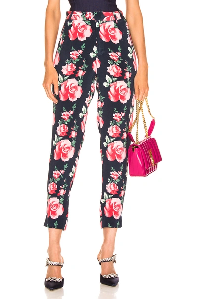 Shop Fleur Du Mal Tapered Pant In Multi In Vintage Rose