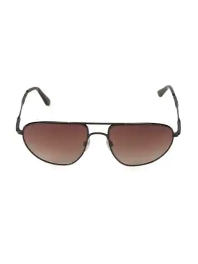 Shop Balenciaga 59mm Aviator Sunglasses In Black