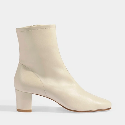 Shop By Far Sofia Ankle Boots In White Leather