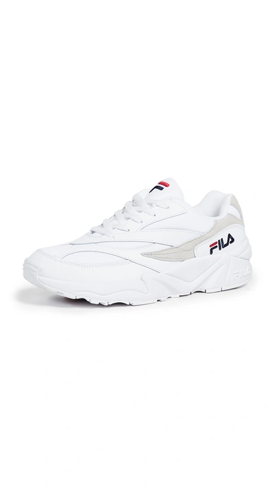 Shop Fila Venom Sneakers In White/navy/red