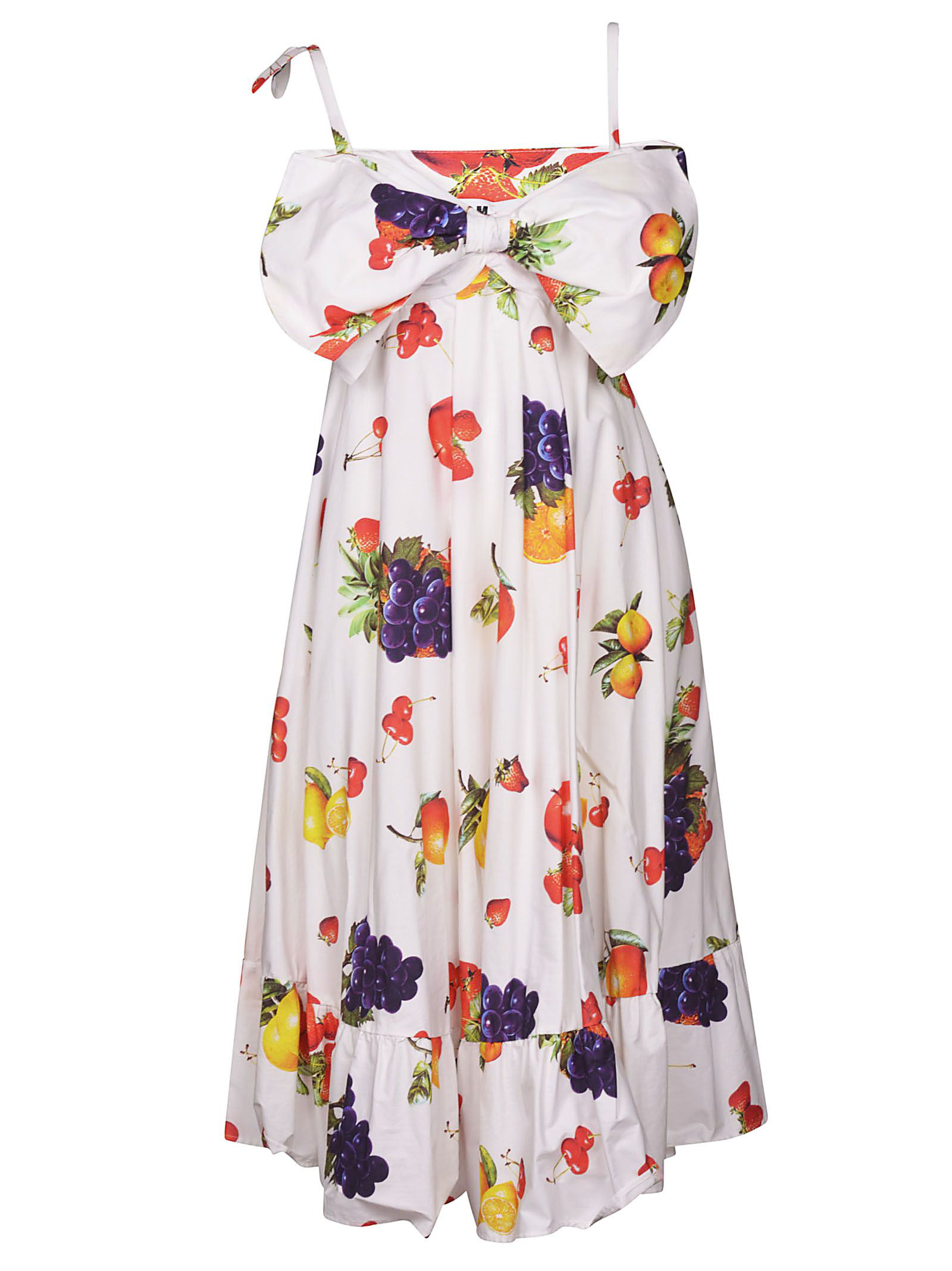 fruit print maxi dress