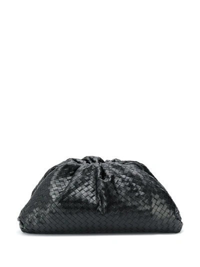 Shop Bottega Veneta Woven Clutch Bag - Black