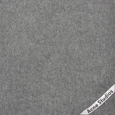 Shop Acne Studios Canada Narrow New Scarf In Grey Melange Wool