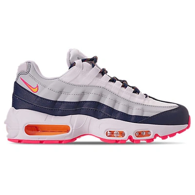 Shop Nike Women's Air Max 95 Casual Shoes In Blue Size 6.0 Leather