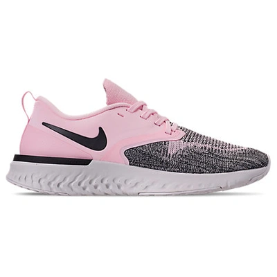 Shop Nike Women's Odyssey React Flyknit 2 Running Shoes In Pink Size 6.0
