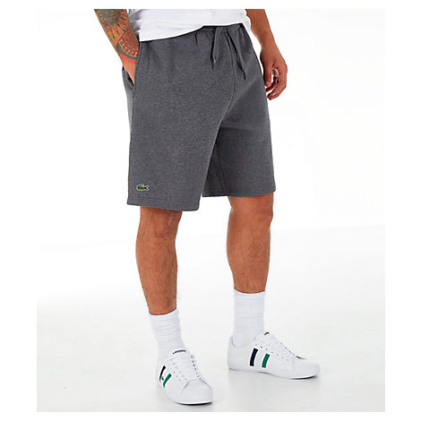 lacoste sport fleece shorts