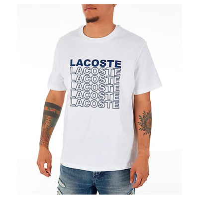 Shop Lacoste Men's Allover Print T-shirt In White