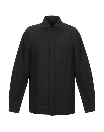 Shop Rick Owens Solid Color Shirt In Black