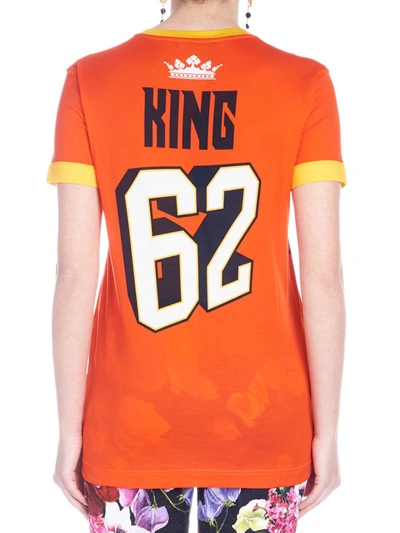 Shop Dolce & Gabbana Royals T-shirt In Orange