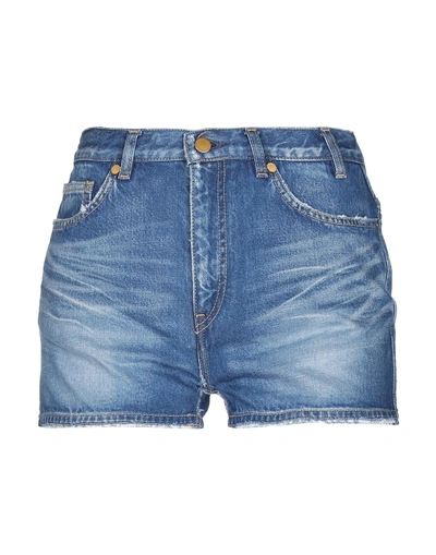 Shop Jil Sander Denim Shorts In Blue