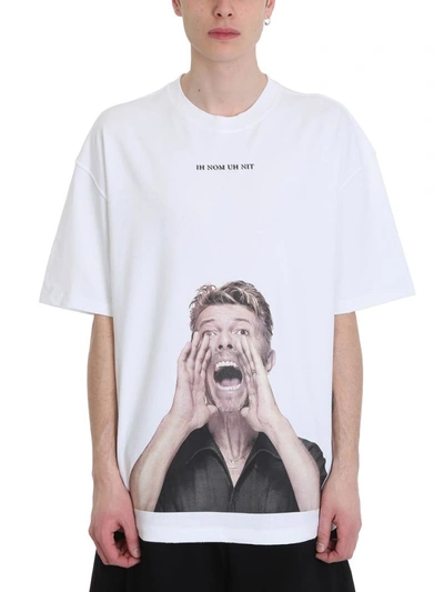 Shop Ih Nom Uh Nit Bowie Scream White Cotton T-shirt