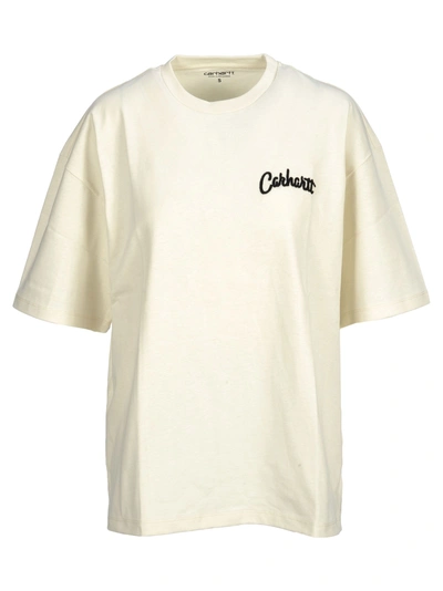 Shop Carhartt Carharrt Cotton T-shirt In White