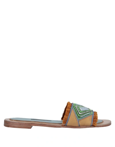 Shop Meher Kakalia Sandals In Ocher