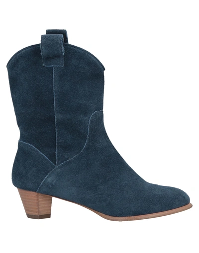 Shop Marc By Marc Jacobs Ankle Boot In Slate Blue