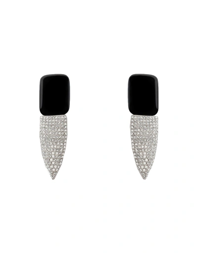 Shop Saint Laurent Earrings In Black