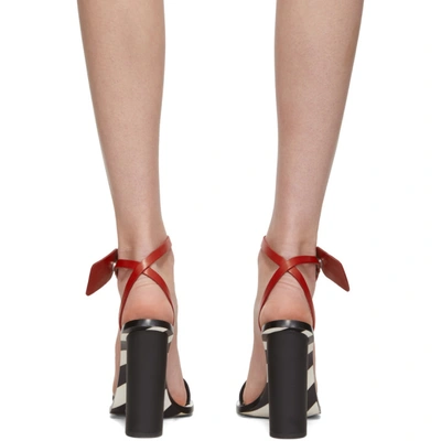 Shop Off-white Black Zip-tie Capri Heeled Sandals