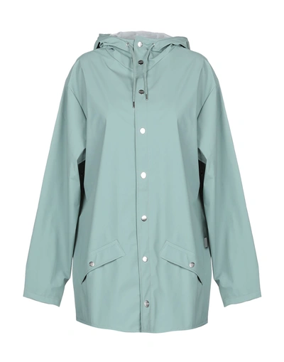 Shop Rains Full-length Jacket In Light Green