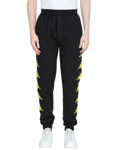 Shop Kappa Paura X  Man Pants Black Size Xs Cotton