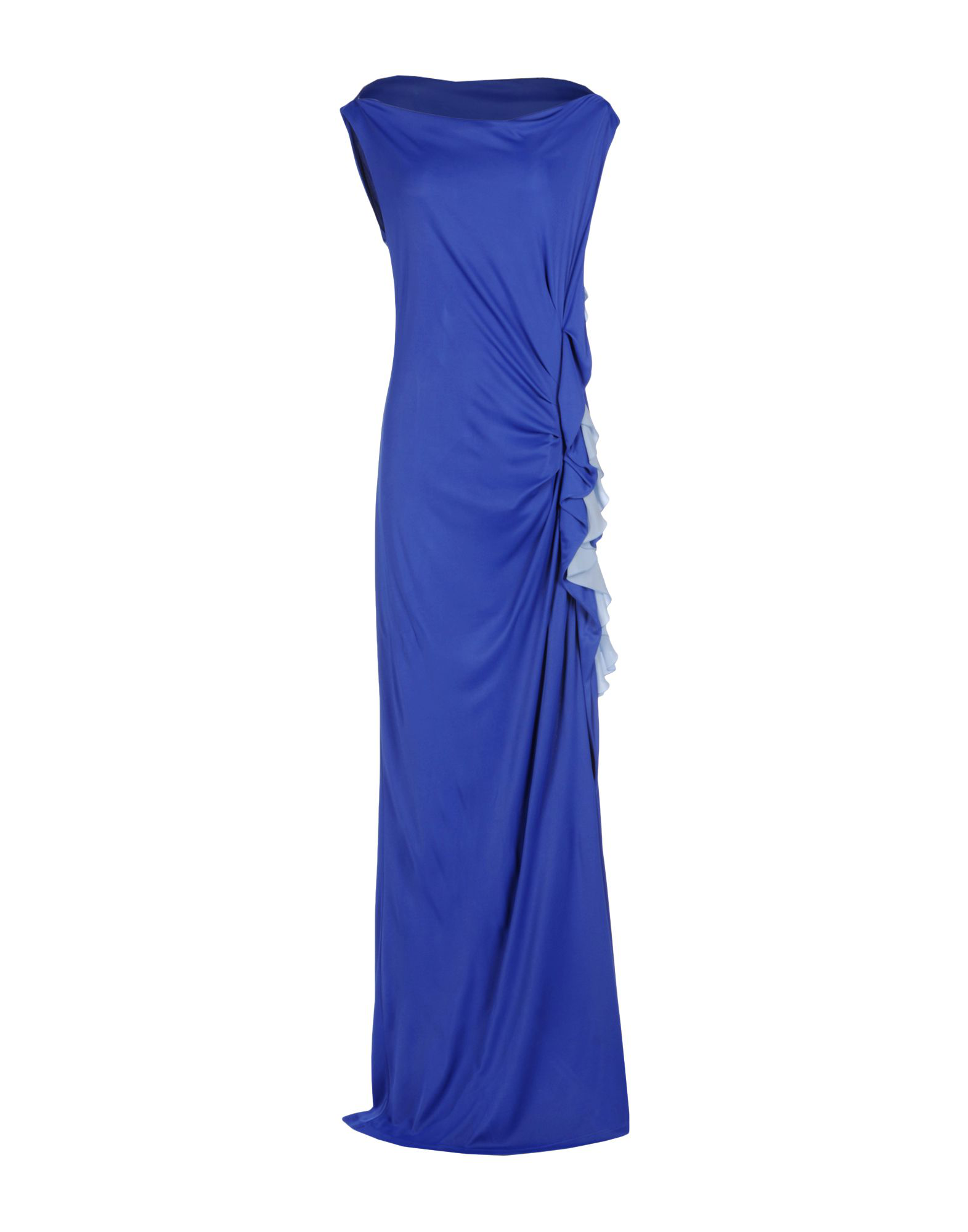 Emanuel Ungaro Long Dress In Bright Blue | ModeSens