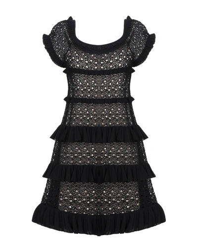 Shop Antonino Valenti Short Dress In Black