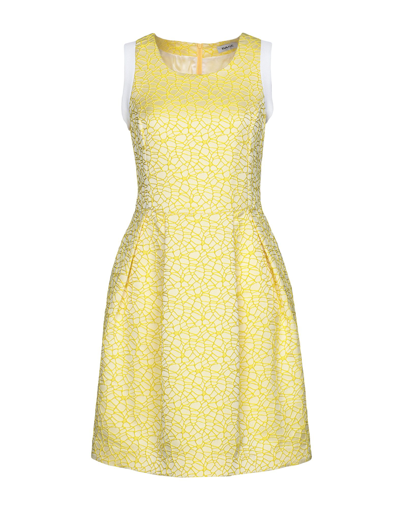 Base Short Dress In Yellow | ModeSens