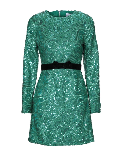 Shop Perseverance Short Dresses In Emerald Green