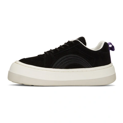 Shop Eytys Black Suede Sonic Trainers