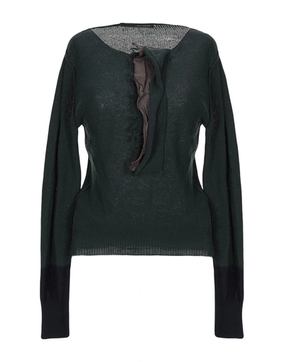 Shop Y's Sweater In Dark Green