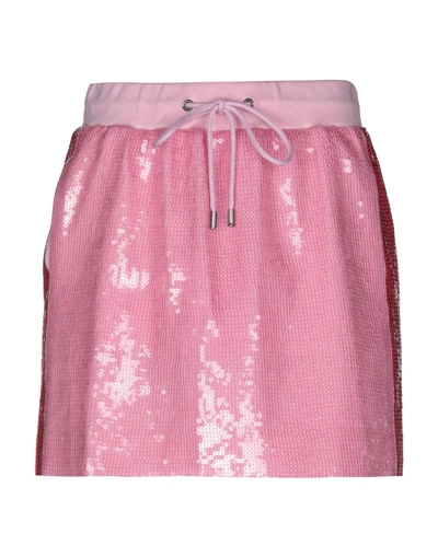 Shop Alberta Ferretti Woman Mini Skirt Pink Size 8 Acetate, Cupro, Cotton, Polyamide