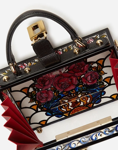 Dolce & Gabbana Dolce Box Bag In Inlaid Plexi In Multi-colored