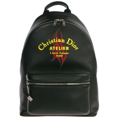 Shop Dior Men's Rucksack Backpack Travel In Black