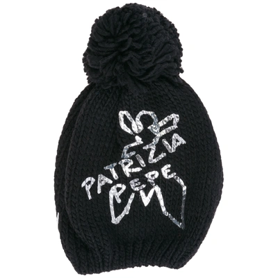 Shop Patrizia Pepe Women's Beanie Hat In Black