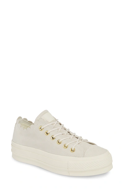 Converse Chuck Taylor All Star Frilly Scallop Platform Sneaker In Black/  Gold/ Egret | ModeSens