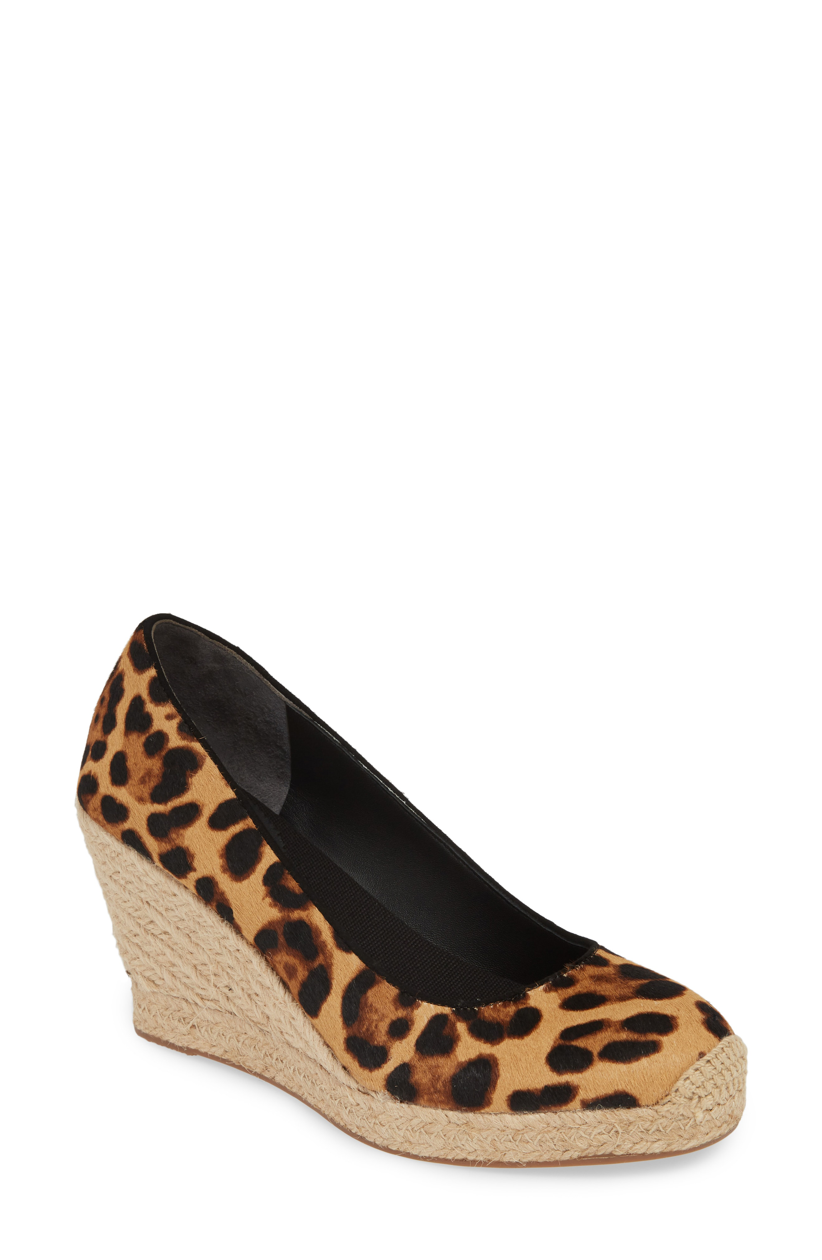 j crew leopard wedges