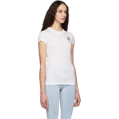 Shop Off-white White Carryover Fitted T-shirt In White/black