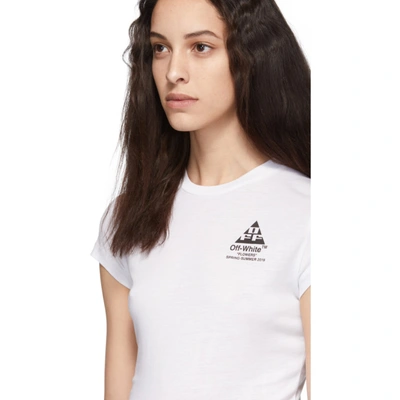 Shop Off-white White Carryover Fitted T-shirt In White/black