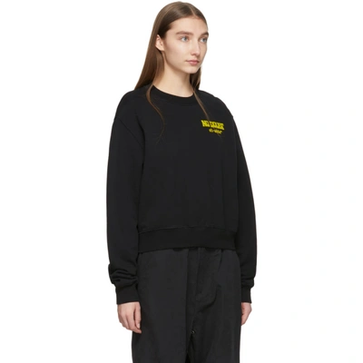 Shop Off-white Black Crumbling Woman Sweatshirt In Black/multi