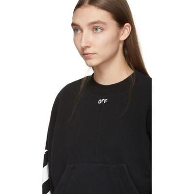 Shop Off-white Black Diag Sweatshirt In Black/white