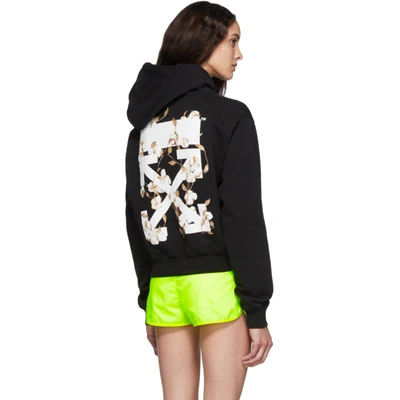 Shop Off-white Black And White Cotton Hoodie In Black/white