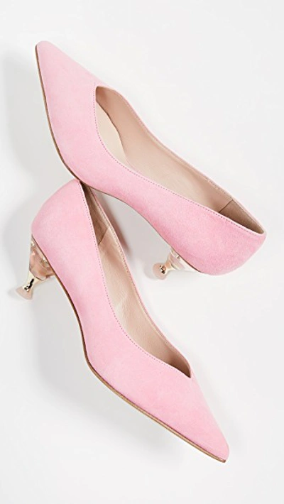 Shop Kate Spade Coco Point Toe Pumps In Rococo Pink