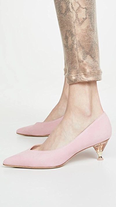 Shop Kate Spade Coco Point Toe Pumps In Rococo Pink