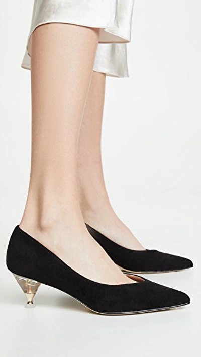 Shop Kate Spade Coco Point Toe Pumps In Black