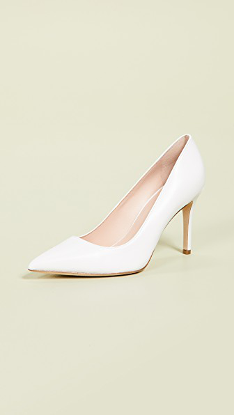 kate spade white pumps