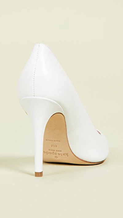 Shop Kate Spade Vivian Point Toe Pumps In White