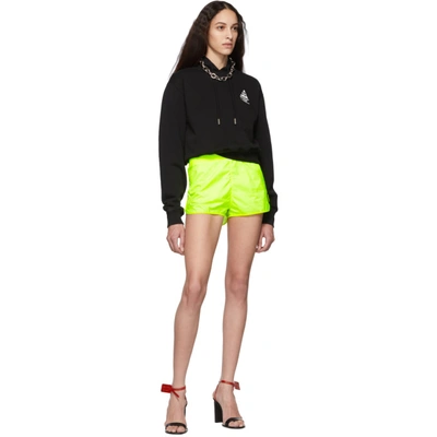 Shop Off-white Yellow Sporty Shorts In Fluo Yellow