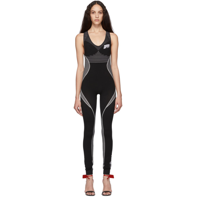 black athletic jumpsuit